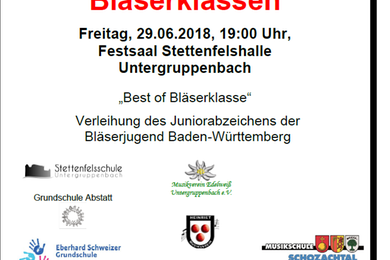 Abschlusskonzert Bläserklassen