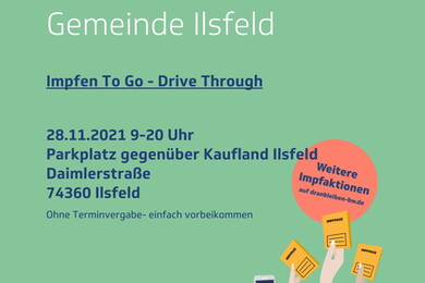 "Drive through" Corona-Impfaktion in Ilsfeld - ohne Terminvereinbarung
