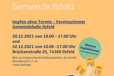 Corona-Impfaktion in Ilsfeld - ohne Terminvereinbarung