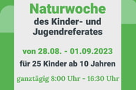 Naturwoche des Kinder- und Jugendreferats in den Sommerferien - jetzt anmelden!