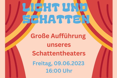 Aufführung des Schattentheaters