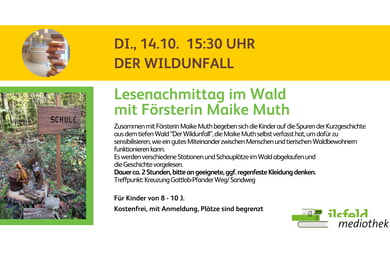 Lesenachmittag im Wald mit Försterin Maike Muth