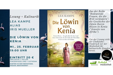 Lesung und Kulinarik - Die L&ouml;win von Kenia