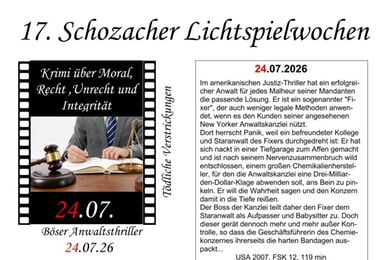 17. Schozacher Lichtspielwochen