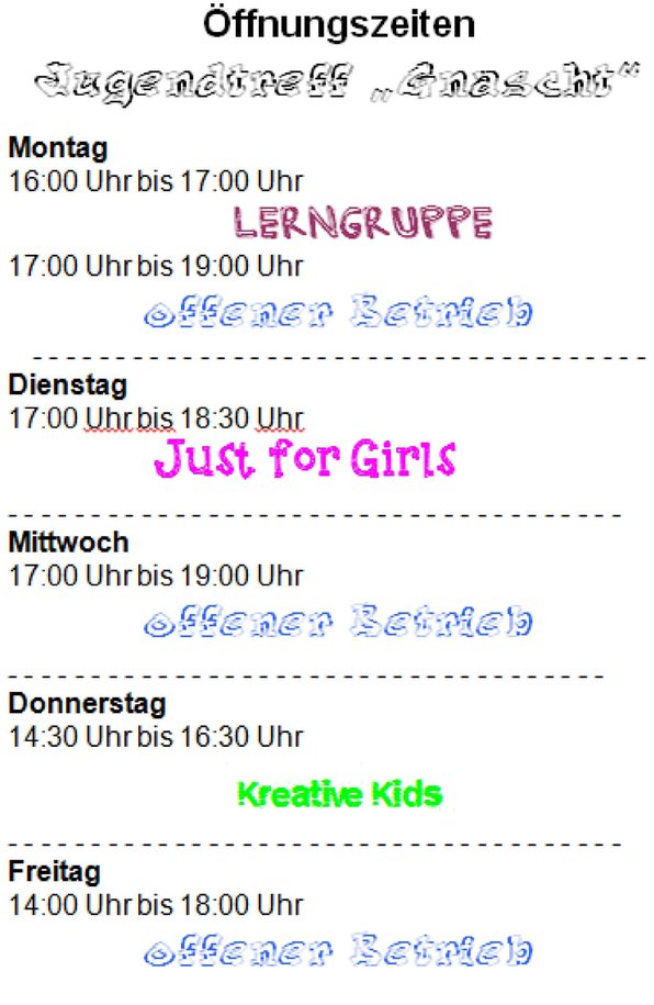 Nachmittags Gnascht