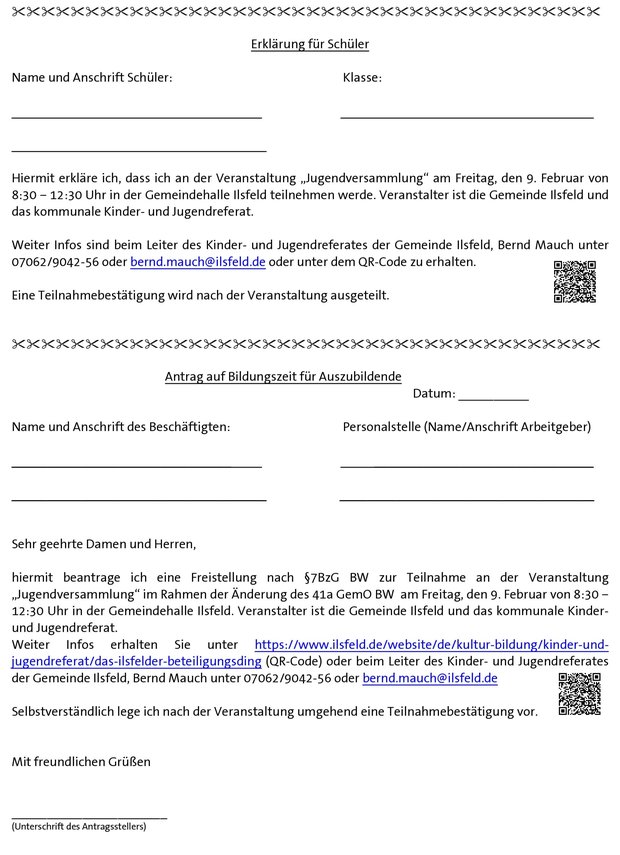 Anschreiben Beteiligung