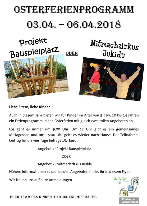 Osterferienprogramm 2018