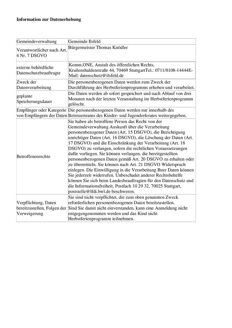 Datenschutz