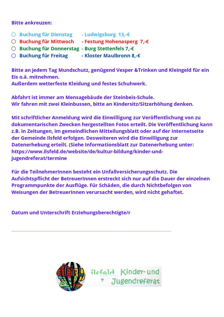 Flyer Herbstferienprogramm
