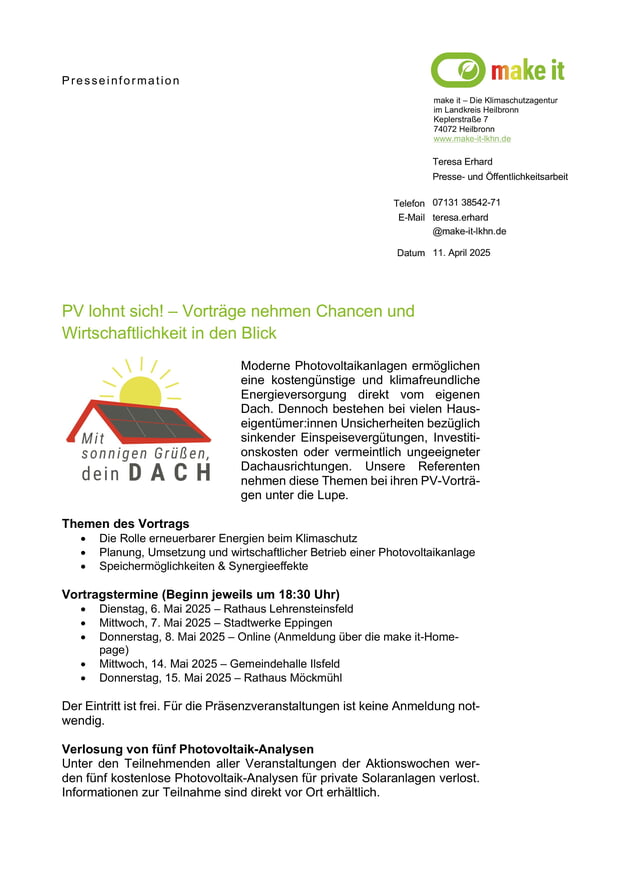 PV Infoveranstaltung
