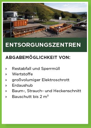Abfallwirtschaft 2026 Entsorgungszentren