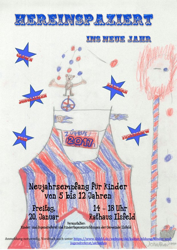 Plakat Kinderneujahrsempfang